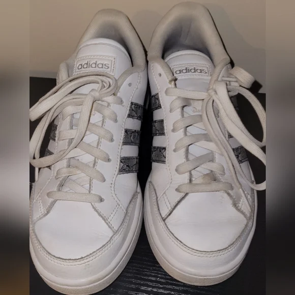 adidas gazelle silver green womens Shop White Womens adidas Grand Court 2.0 Lace Up Sneakers  Shoebacca